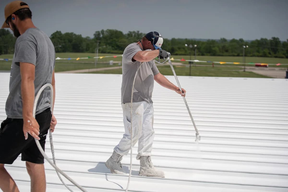 Finished commercial roof project