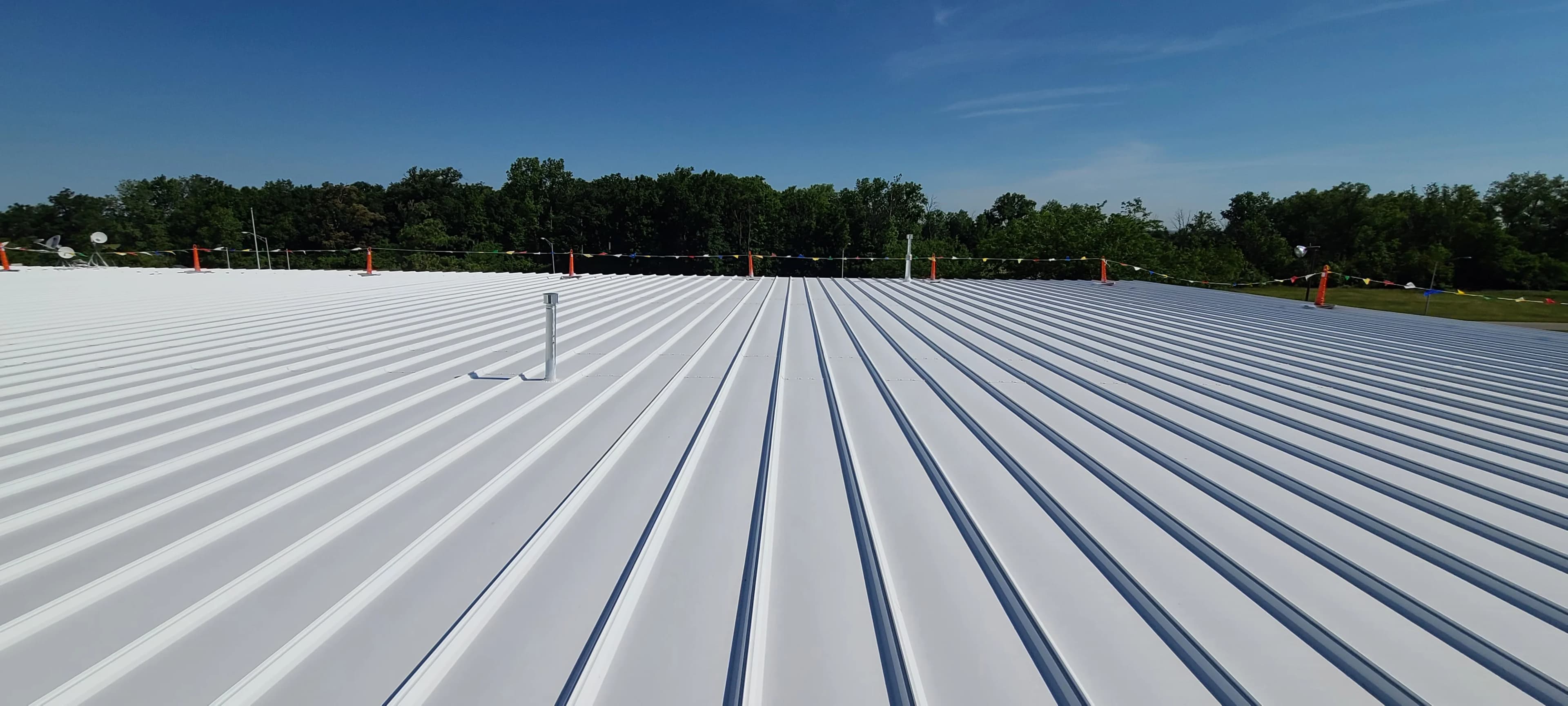 Roof coating application process